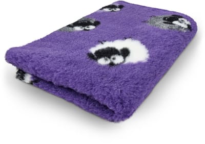 Vetbed Farm Animals - Woolly Sheep - Paars - Antislip Hondenmat - 150 x 100 cm - Hondenbed - Benchmat - Voor Honden - Machinewasbaar Hondenkleed