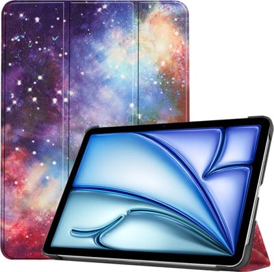 Coverup Tablethoes geschikt voor iPad Air 11 (2024/2025/2026) Hoesje - Tri-Fold Book Case met Wake/Sleep - Galaxy