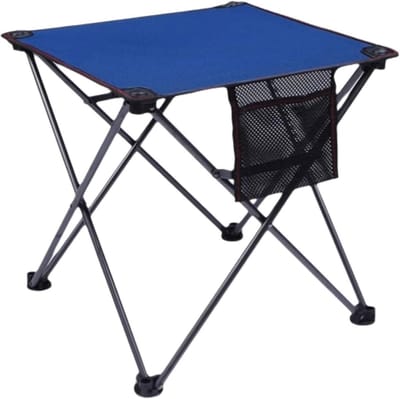 Opvouwbare Campingtafel - Buitentafel Lichtgewicht - Outdoor Activiteiten - Cact Ox Doek - 46x46x46 cm - Grijs