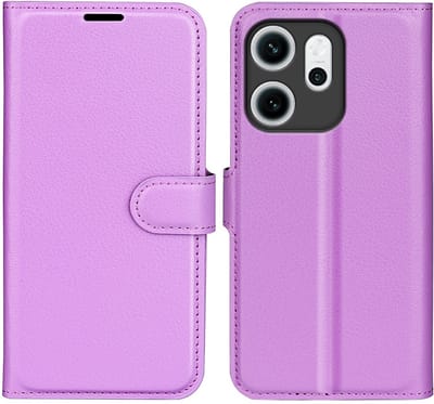 Coverup Hoesje - Geschikt voor OPPO Reno14 F / FS Hoesje - Coverup Book Case - Paars