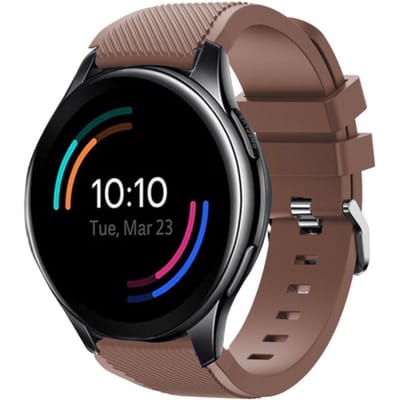OnePlus Watch siliconen band (koffiebruin)
