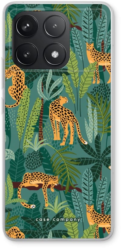 Case Company® - Hoesje geschikt voor Xiaomi Poco F6 Pro hoesje - Luipaard 2 - Soft Cover Telefoonhoesje - Bescherming aan alle Kanten en Schermrand