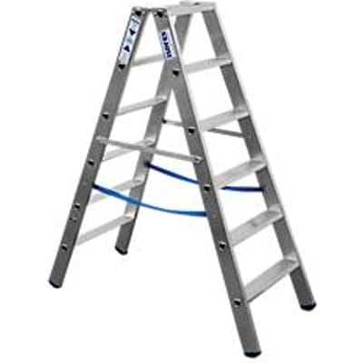 Dubbele trapladder van aluminium, 2 x 5 treden