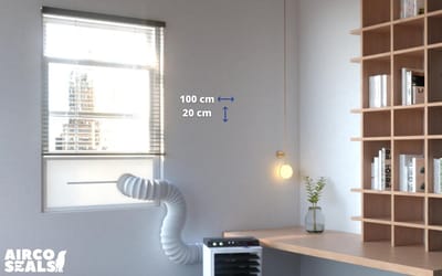 FDBW - Airco raamafdichtingskit - 100 x 20 cm - Geschikt voor Schuifraam