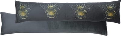 Draught Excluder - Tochtstopper - Woning Isoleren - Zacht Faux-Velvet - 92 x 23 cm - Donkergrijs