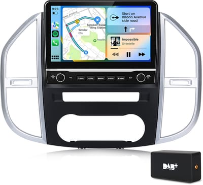 Hexinex 10.1" autoradio Geschikt voor Mercedes Benz Vito 3 W447 (2014-2020) - Draadloos CarPlay, Android Auto,Android15, DAB, multimediaspeler, Mechanische knoppen, 2GB+64GB