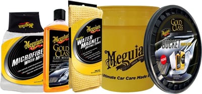 Meguiar's Gold Class Auto Was Set - Autoshampoo + Conditioner - Droogdoek - Autowax - 5 stuks - Auto Wassen