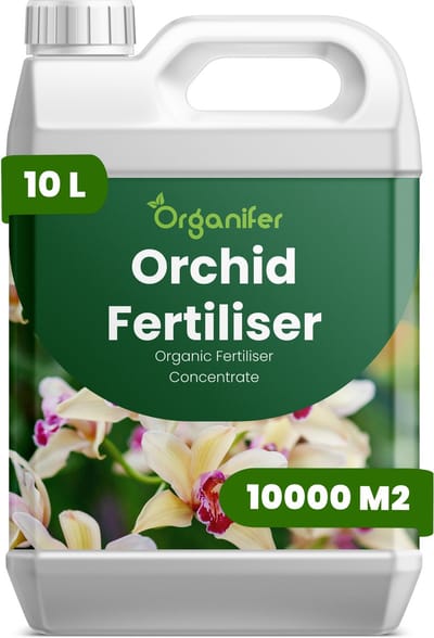 Vloeibare Meststof Voor Orchideeën 10 L Voor 10000 M2 - Verbetert De Bloeiprestaties Bij Alle Orchideeënsoorten - Versterkt Het Wortelstelsel Inclusief Luchtwortelontwikkeling - Ondersteunt Knopvorming En Verlengt De Bloeiduur - Organifer