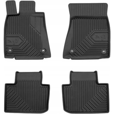 Frogum No.77 Luxe Rubberen Automatten Set - Geschikt voor LEXUS IS III (2013-2020) - 4-delig - Perfecte Pasvorm - Geurloos TPE - 4 cm Hoge Rand - Zwart