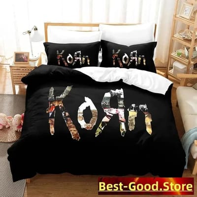 Korn rock Beddengoed Set Beddengoed Set Met Kussensloop Dekbedovertrek Zacht Enkel Dubbel Queen Super King Maat Slaapkamer 150*200cm 3pcs