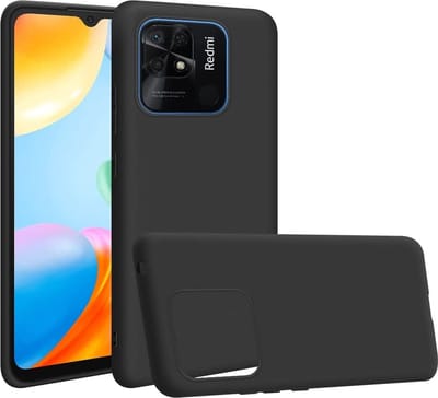 MoDo hoesje geschikt voor Xiaomi Redmi 10A - Siliconen/TPU/Kunststof Back Cover - Zwart