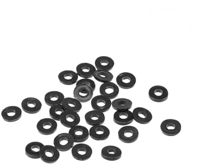 Platte Sluitringen - Afdichtingen Kit - Lekkages Voorkomen - Rubberen Materiaal - 30 Stuks - Zwart