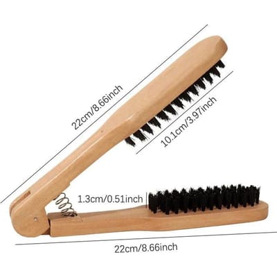 1 Stuks Professionele Stijltang Steil Haar Dubbele Borstel V-vormige Kam Clip Doet Geen Pijn Styling Tools diy Thuis