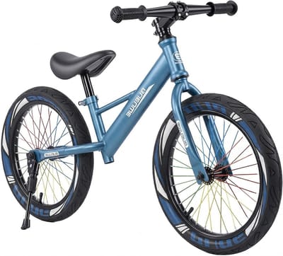 Kinderloopfiets 16 inch - Fiets zonder pedalen - Leren fietsen - Verstelbare zitting - 104 cm lang - Blauw