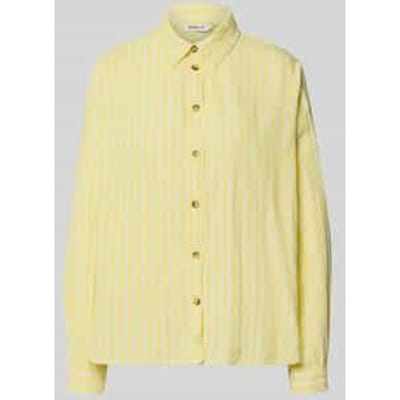 loose fit overhemdblouse van puur katoen model 'THYRA'