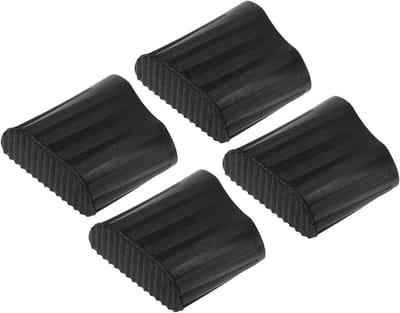 Laddervoeten Beschermkappen - Ladderstabilisator Rubberen Pads - Veilige Stabiliteit - Antislip Verdikt Ontwerp - 5.00X4.30X2.70CM - Zwart