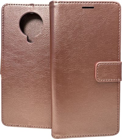 Portemonnee Book Case Hoesje Geschikt voor: Nokia G10 / G20 -  rosegoud