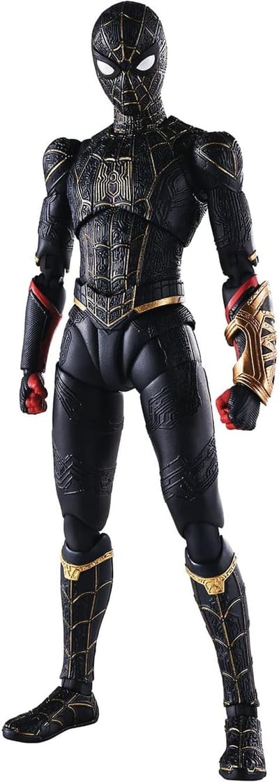 Actiefiguur - Superheld Speelgoed - Verzamelen Posen - Veelzijdig Bewegen - 17.65 cm Hoog - Zwart Goud
