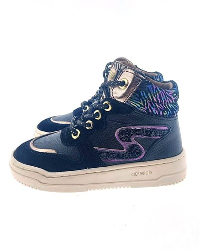 Develab - 41926 - Half-hoogMeisjesKindersneakers - Kleur: Zwart - Maat: 31