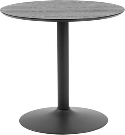 Lisomme Vino houten tafel zwart - Ø 80 cm