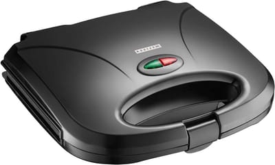 Sandwichmaker Grill - Tosti Apparaat - Snelle Snacks Maken - Antiaanbaklaag Automatische Thermostaat - 750 Watt - Zwart