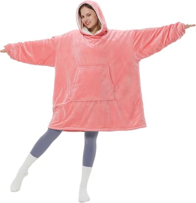 Oversized Blanket Hoodie met Sherpa Voering - Zacht en Warm voor Volwassenen en Tieners