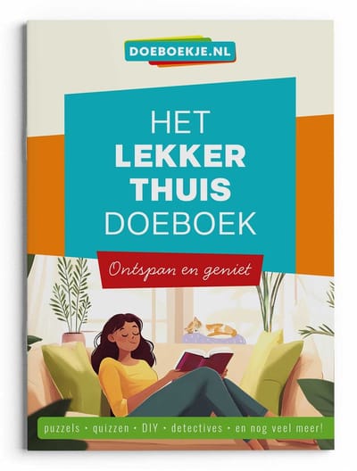 Lekker Thuis Doeboek - puzzels varia, detectives, spelletjes, quizzen, ideeën - voor volwassenen - tip voor jongere ouders