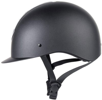 Harry's Horse Veiligheidscap Pro F2 Matt Crystal Zwart/Zwart - S