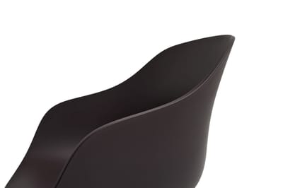 HAY About A Chair AAC 222 - Standaard glijders kunststof - Eiken gelakt (op waterbasis) - raisin 2.0