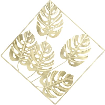 Ornement Mural Doré Moderne Décoration Murale pour Décoration de Maison Décoration de Chambre Intérieur de Maison beige