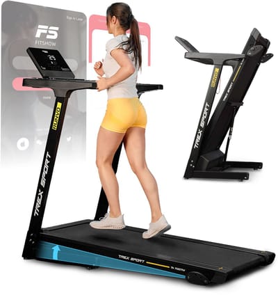 Trex Sport TX-700TM Runvo – Loopband – Opvouwbaar – Compatibel met FitShow App – 3 Hellingsniveaus & Hartslag – 2 PK Motor – 1-16 km/u – Max. 120 kg