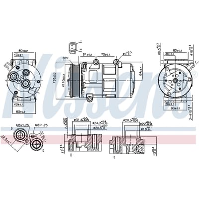 Compressor airconditioning NISSENS 89326