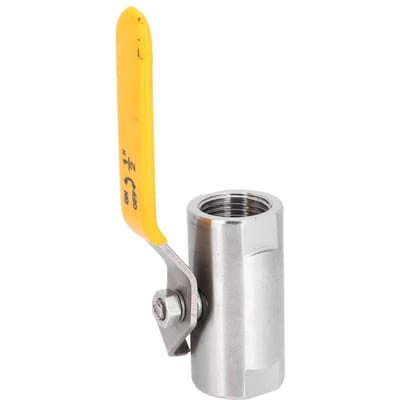 Vanne à bille large filetée tout acier acier inoxydable 201 vanne mécanique accessoire industriel(DN15 1 2 Pouce )