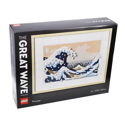 LEGO Art Hokusai – De grote golf, 3D Wanddecoratie Knutselpakket voor Volwassenen - 31208