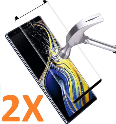 Screenprotector Glas - Volledige Dekking Scherm Tempered Glass Screen Protector - 2x Geschikt voor: Samsung Galaxy Note 8