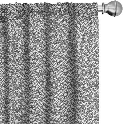 ABAKUHAUS Paneelgordijnen Geometrisch – 2x75x225 cm – Microvezel
