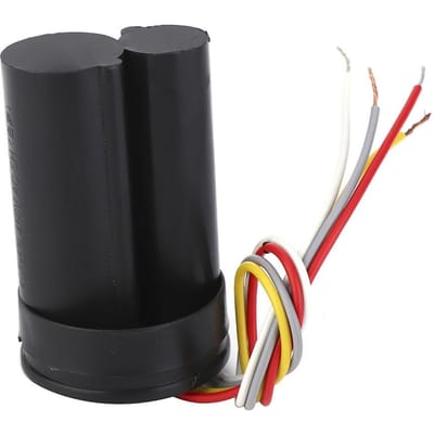 Condensateur de démarrage double 450V 12uf 5uf pour machine à laver   Accessoire pour pompe auto-amorçante black
