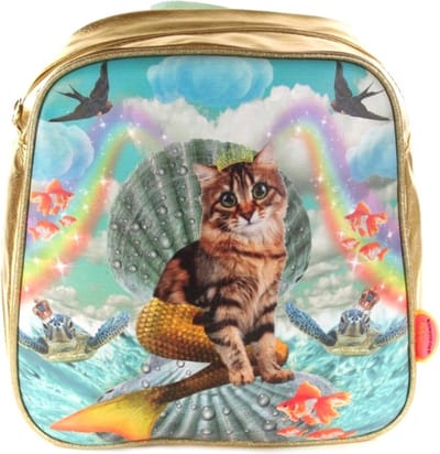 Kunstboer rugzak Catmermaid - poes zeemeermin