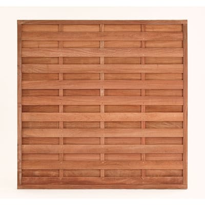 Intergard Schutting hardhout recht met kader 180x180cm