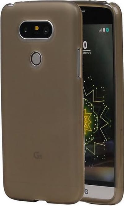 LG G5 TPU Hoesje Transparant Grijs