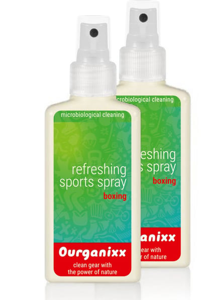 Ourganixx Boksspray – Duopack 2 x 100 ml - Natuurlijke Reiniger voor Bokshandschoenen & Bokszak