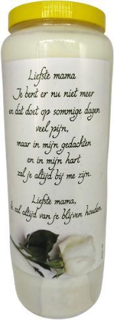 Liefste Mama - Noveenkaars - 9 dagen brander (5 stuks)