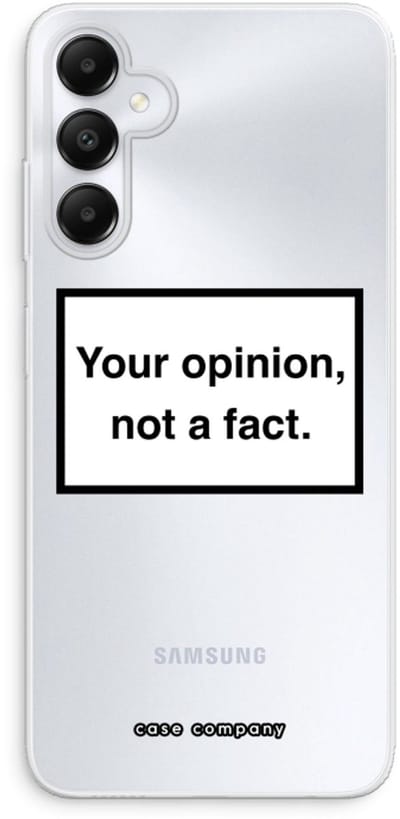 Case Company® - Hoesje geschikt voor Samsung Galaxy A05s hoesje - Your opinion - Soft Cover Telefoonhoesje - Bescherming aan alle Kanten en Schermrand