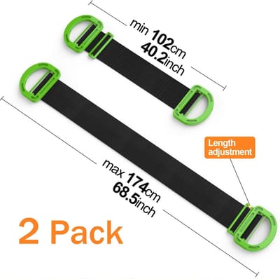 Verstelbare verhuisbanden - 2-pack meubelverhuisbanden - geschikt voor meubels, dozen, matrassen, bouwmaterialen en zware voorwerpen - maximaal draagvermogen 600 lbs