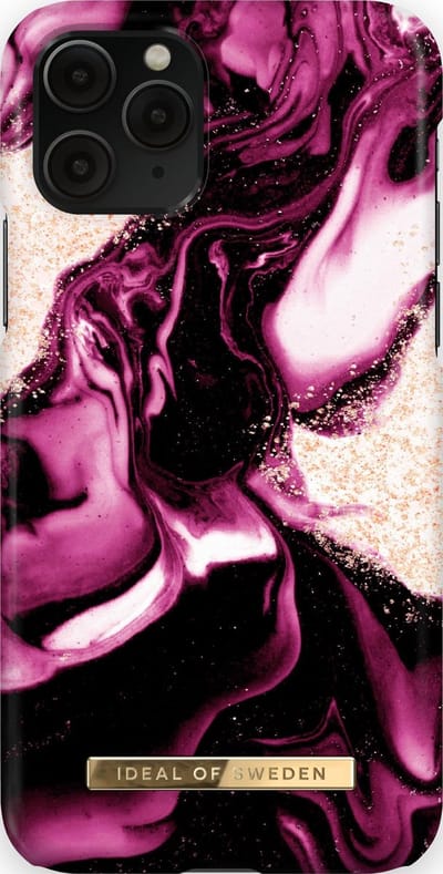 Ideal of Sweden Fashion Case iPhone 11 Pro/XS/X Golden Ruby Marble