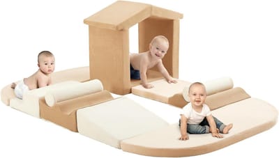 Schuimrubberen Klimblokken - Peuter Klimset - Binnen Spelen - 10-Delige Set - 10 stuks - Klassiek