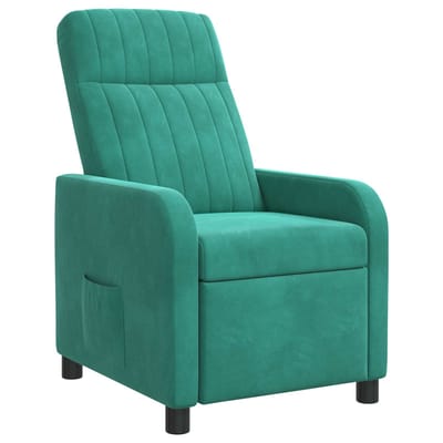 vidaXL - Recliner - Turquoise - fluweel