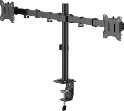 Dubbele monitor arm | Draaibaar | Kantelbaar | Max. gewicht: 10 kg per arm | 17 t/m 32 inch | Allteq