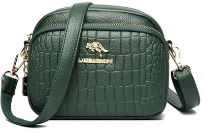 N3 Collecties Nieuwe luxe messenger Tas, PU leren schoudertassen voor dames-Groen