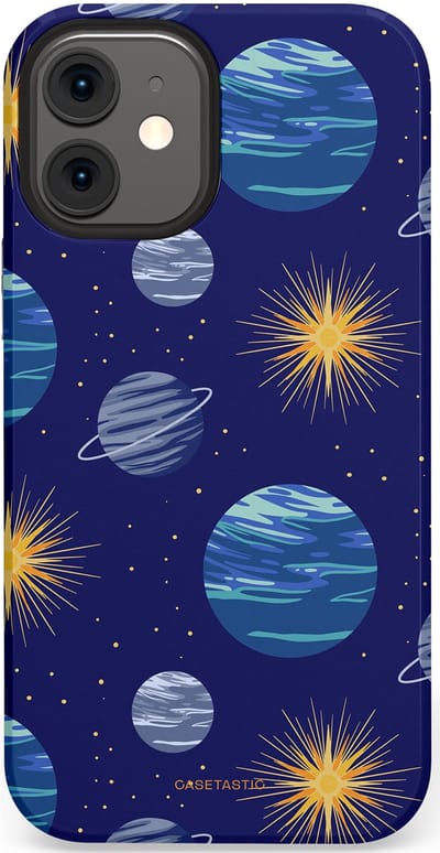 Casetastic Hoesje Geschikt voor Apple iPhone 12 Mini - Stijlvolle Beschermende Duo-layer Case - Stralende ster